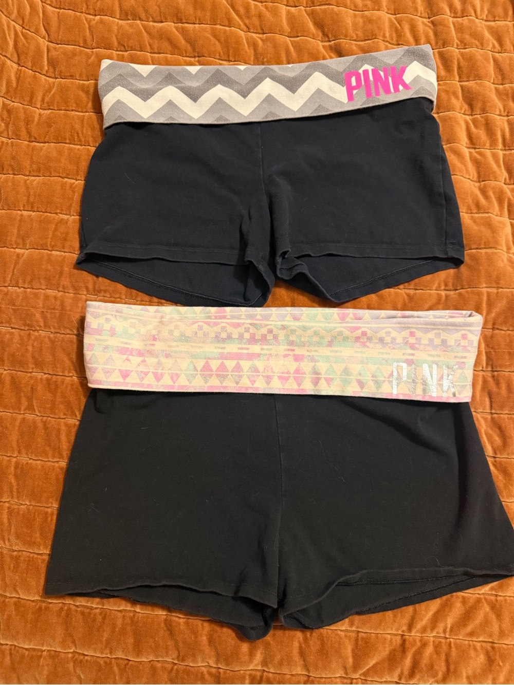 VTG Y2K VS PINK Fold-Over Waistband Shorts